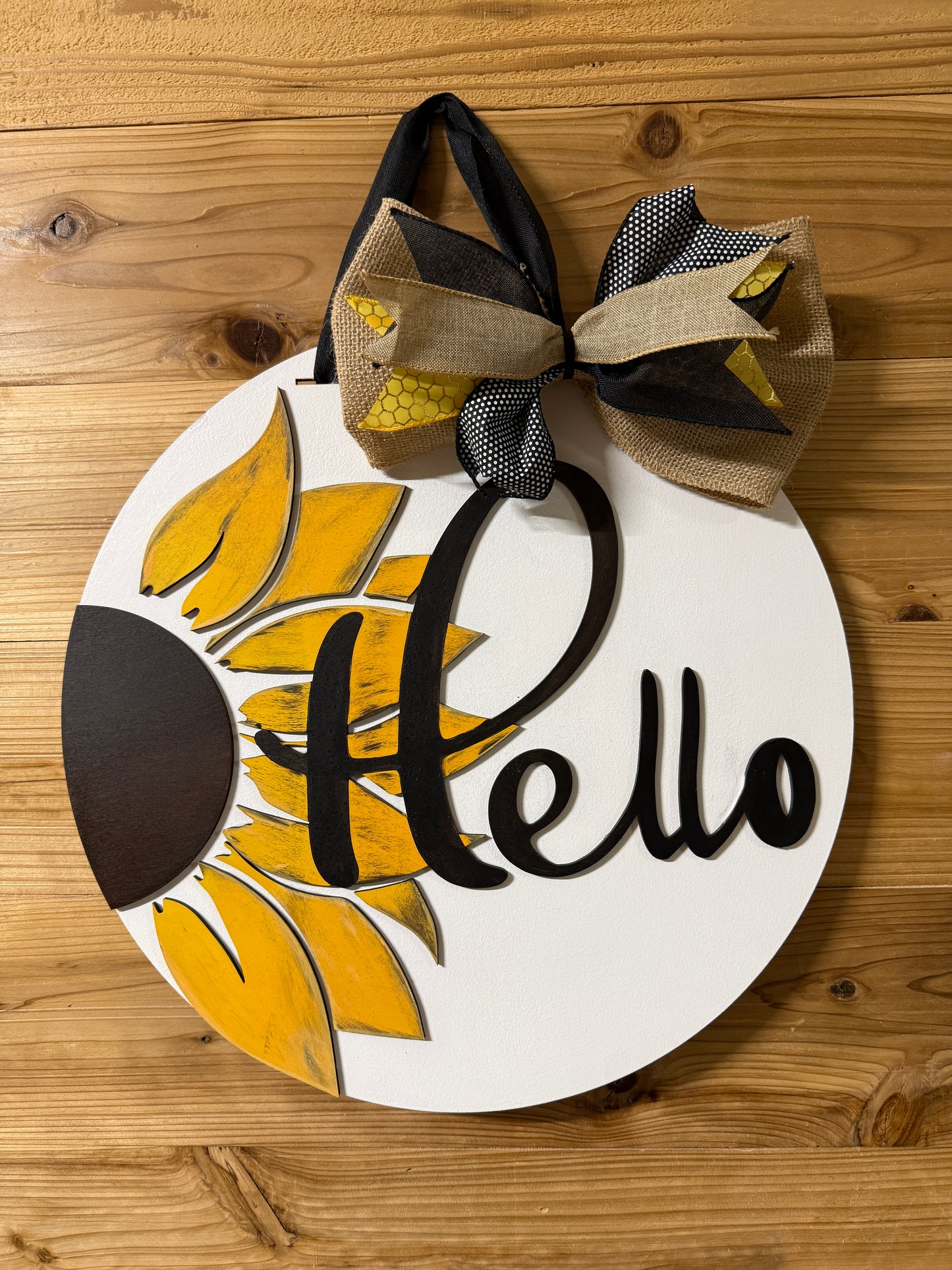 Sunflower Welcome Door Hanger