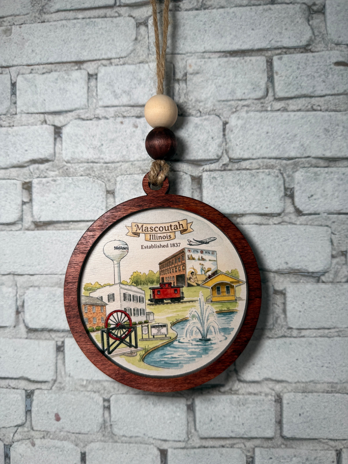Mascoutah Illinois Ornament | Hometown Christmas Keepsake