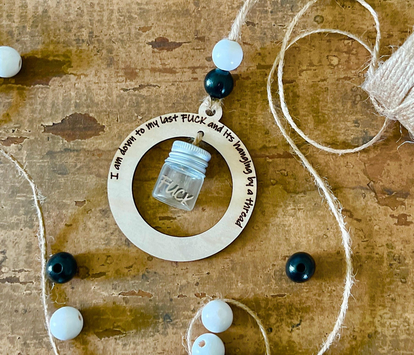 Adult Funny - Wooden Ornament, Last Fuck.