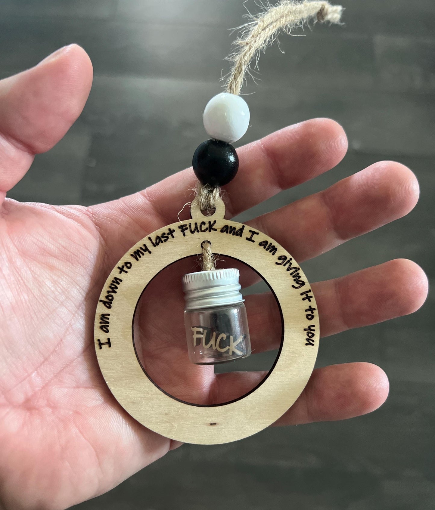 Adult Funny - Wooden Ornament, Last Fuck.